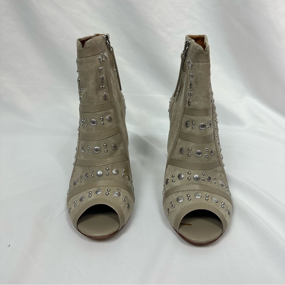 Nwt Rebecca Minkoff Mila Runway Studded Booties in Sand Size 8M